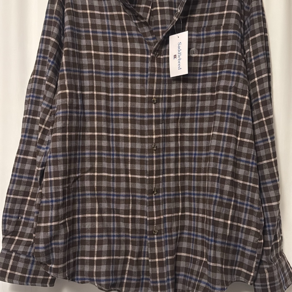 NWT Men’s Saddlebred Flannel Button Down